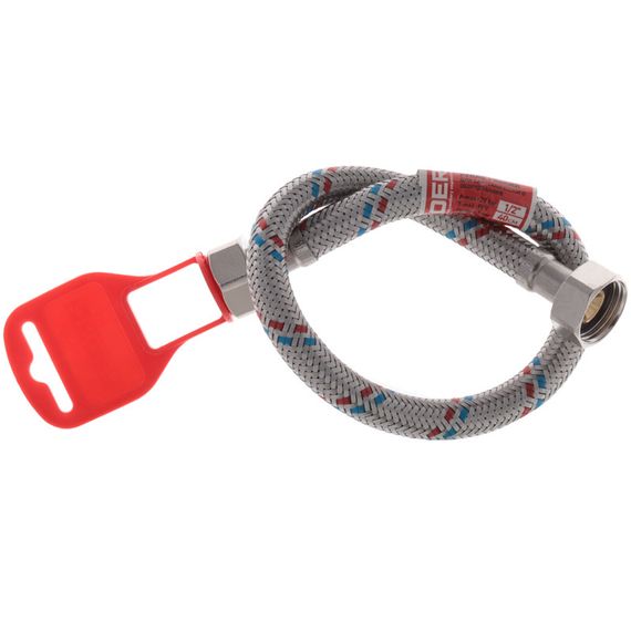 Гнучкий шланг для підключення води гайка 1/2'' - гайка 1/2'' (40 см) Koer (KR0253) | Зображення 1