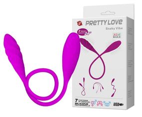 Гнучкий вібростимулятор унісекс PRETTY LOVE-Snaky Vibe, BI-014327-1 sexstyle