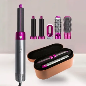 Стайлер Hot Air Styler 5в1 для укладки волос, 1000 Вт, 5 насадок, с кейсом