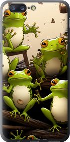 Чехол на OnePlus 5 Жабки "5656u-969-17620"