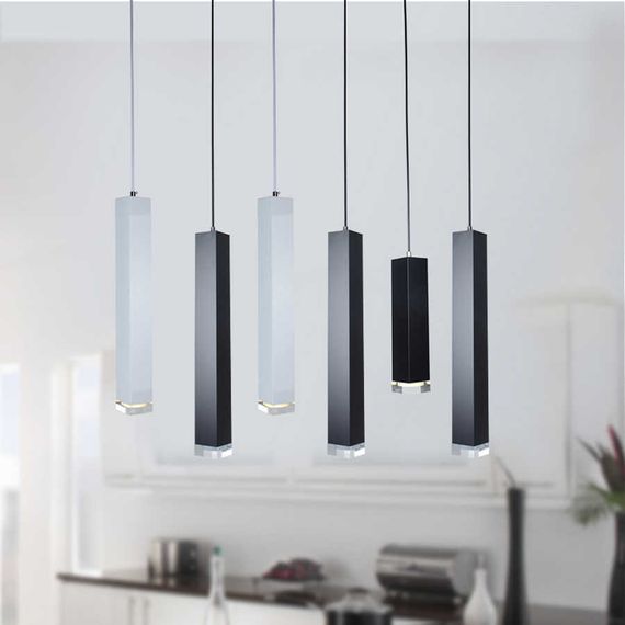 Люстра подвесная тубус LED 10W WW WH (AL-706S/1) | Зображення 4