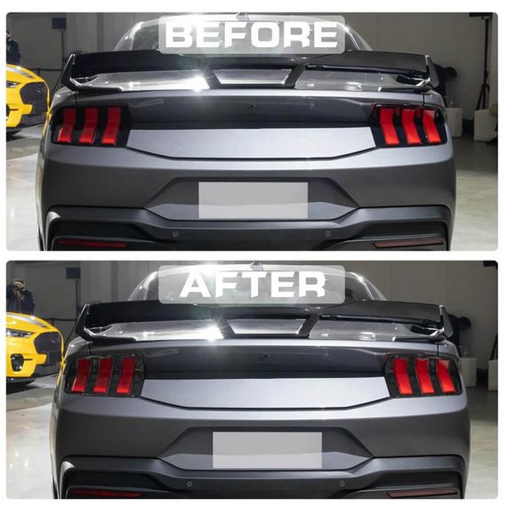 Накладки на Задние Фонари (Карбон) для Ford Mustang 2024- гг | Зображення 1