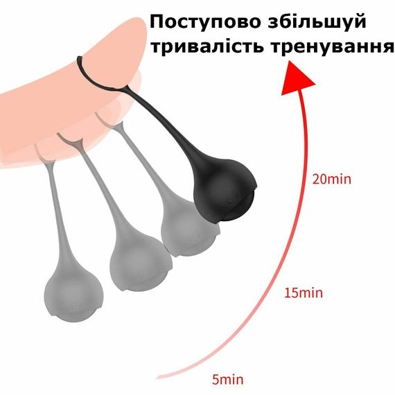 Тренажер для пеніса Black Glans Trainer Pro з прогресивним навантаженням | Зображення 3