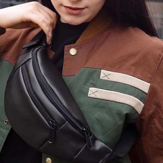 Бананка для телефона , Сумка для города, AB-536 Бананка черная | Зображення 1