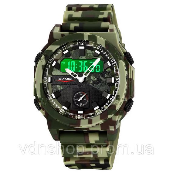 Водонепроницаемые часы 50 м SKMEI, Защитные тактические часы Мужские с пластиковым ремешком BT-41 | Зображення 1