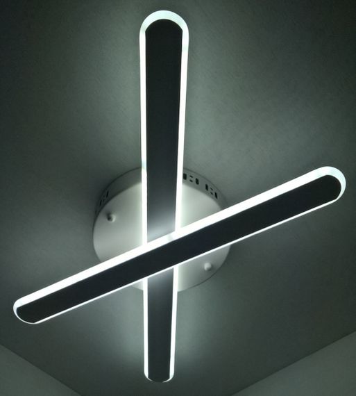 Люстра світлодіодна стельова LED світильник для квартири на стелю лед 25332 Білий 8х35х60 см.