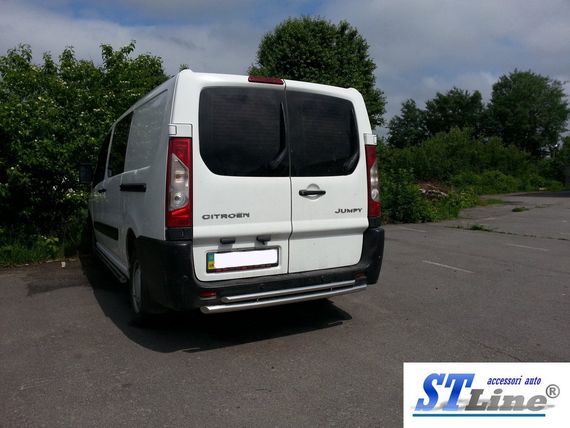 Задня дуга Double (нерж.) для Citroen Jumpy 2007-2017 років | Зображення 1