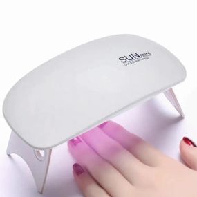 Лампа для сушіння гель лаків 6W LED UF SUN mini. FW-514 Колір: білий