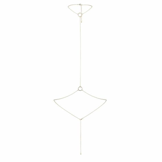 Ланцюжок на шию та пояс Bijoux Indiscrets Magnifique I Body Chain - Gold, прикраса на тіло sexstyle | Зображення 2