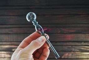 Стеклянная трубка Bubble Gray Oil