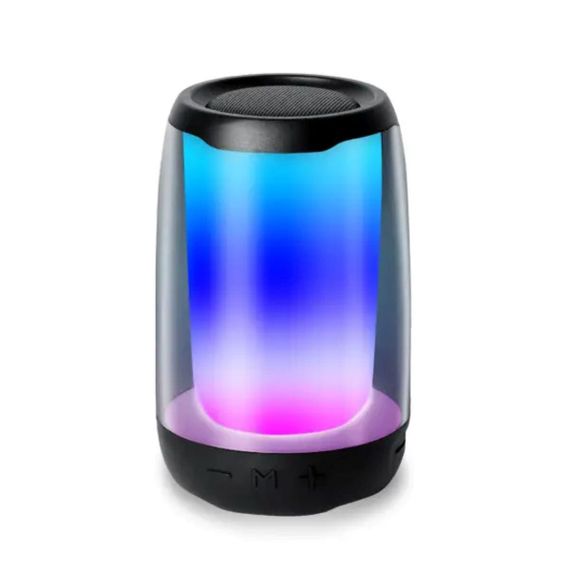 Портативная мини колонка с подсветкой Черный 8893AB