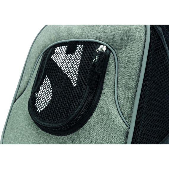 Рюкзак-переноска Trixie Savina для собак фронтальний поліестер чорний/сірий до 10 кг 30х33х26 см | Зображення 8