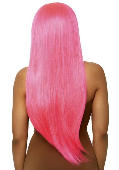 Перука Leg Avenue 33″ Long straight center part wig neon pink | Зображення 1