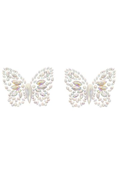 Пэстис-бабочки из кристаллов Leg Avenue Chrysallis nipple sticker, наклейки, светятся в темноте sexstyle | Зображення 2