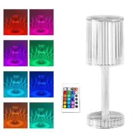 LED світильник Crystal light, із сенсорним керуванням і пультом ДК/16 LED кольорів Crystal Rose