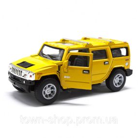 Коллекционная игрушечная машинка HUMMER H2 SUV KT5337W инерционная (Желтый)
