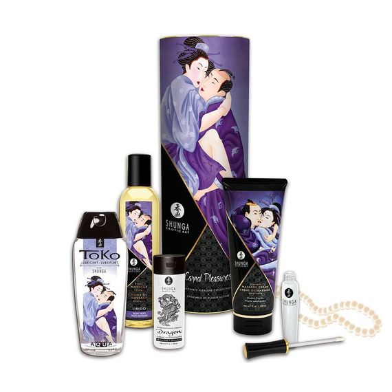 Подарочный набор Shunga CARNAL PLEASURES: 6 элементов страстной ночи sexstyle