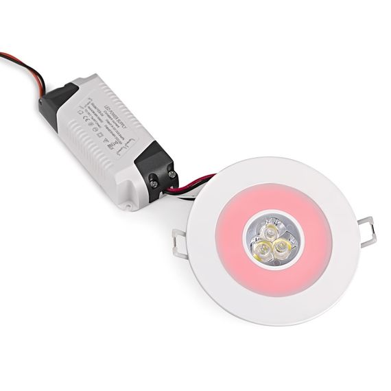 Светильник точечный LED-164/3W+1W RED | Зображення 1