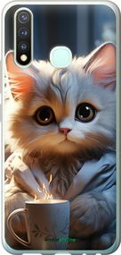 Чохол на Vivo Y19 Білий кіт "5646u-630-2448"