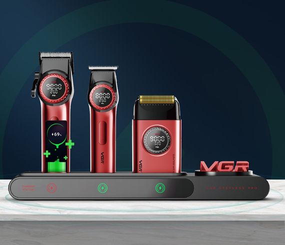 Комплект для стрижки VGR STEPLESS PRO 3 IN 1 RED червоний | Зображення 2