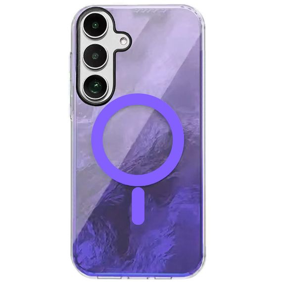 Чехол TPU Shiny Mountain (MagFit) для Samsung Galaxy S24+ Purple