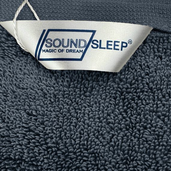 Рушник махровий з петелькою SoundSleep Delicat 70х140 см 500 гм2 темно-сірий (94313314) | Зображення 1