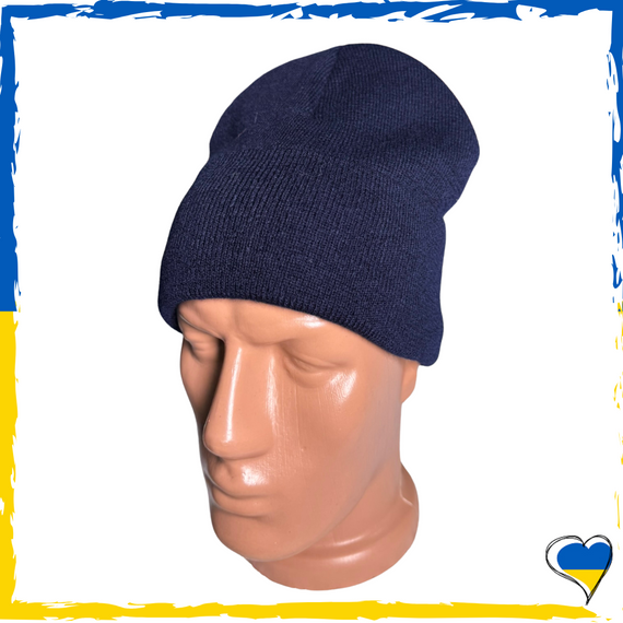 Шапка темно-синя. Унісекс. Шапка звичайна однотонна. Різні кольори. Чоловіча, жіноча, дитяча