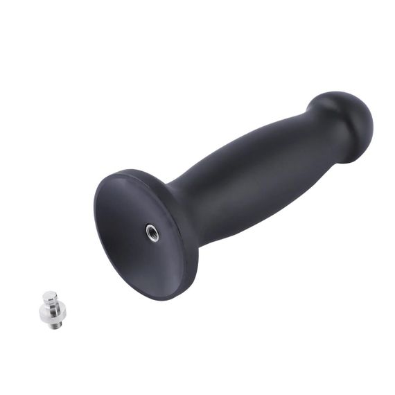 Силіконовий фалоімітатор для секс-машин Hismith 7.2" Black Silicone Anal Dildo, система KlicLok Sex Aura | Зображення 8