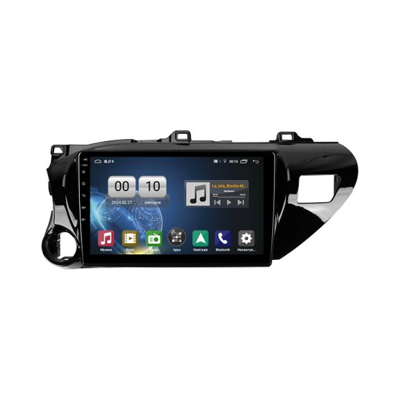 Штатна магнітола серії QIV Q1 під Toyota Hilux Pick Up AN120 2015-2020 (W1) 10 дюймів