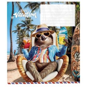 Тетрадь ученическая "Cool vacation" 012-3318K-4 в клетку, 12 листов