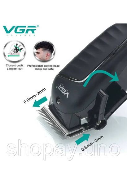 Профессиональная машинка для стрижки VGR V-683 для волос и бороды | Зображення 2