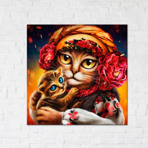Сім'я котиків ©Маріанна Пащук
