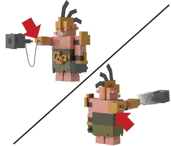 Игровая фигурка Майнкрафт Хранитель Портала 30 см Оригинал Mattel Minecraft Portal Guard | Зображення 1