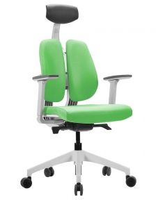 Кресло офисное DUOREST D2 whitegreen ортопедическое