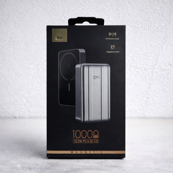 Power Bank King Power WPG-104 Magnetic 10000 mAh з бездротовим заряджанням MagSafe і швидким заряджанням QC 3.0/PD 22.5W | Зображення 6