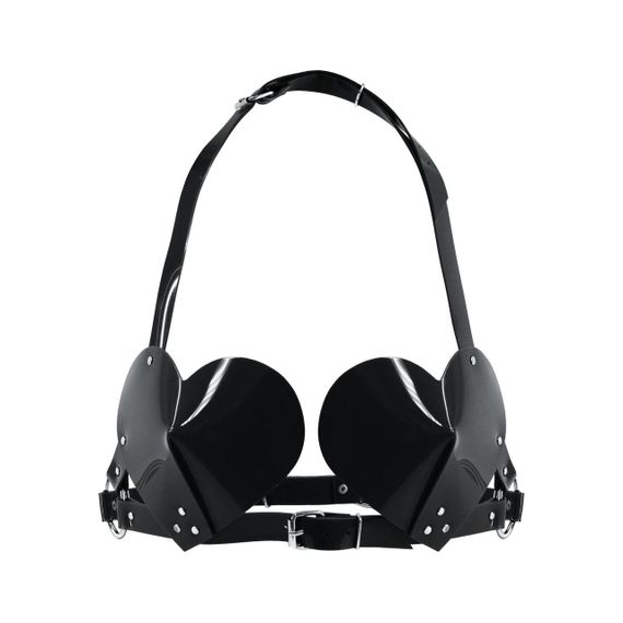 Ліф Серце Feral Feelings - Hearts Bra Black sexstyle