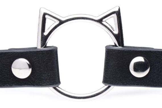 Чокер Master Series Kinky Kitty Ring Slim Choker - Black | Зображення 2