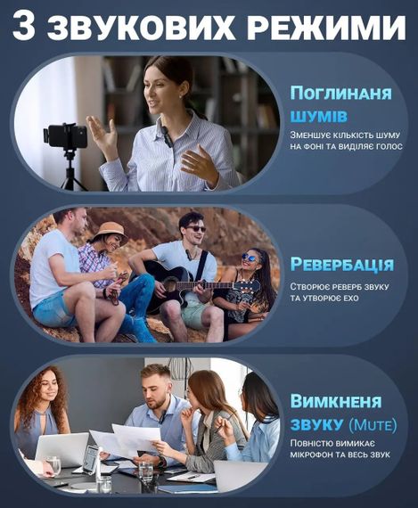 Бездротовий мікрофон з високою якістю звуку [БРЕНД] WK V30 Lightning чорний (MAW-45410_945) | Зображення 6
