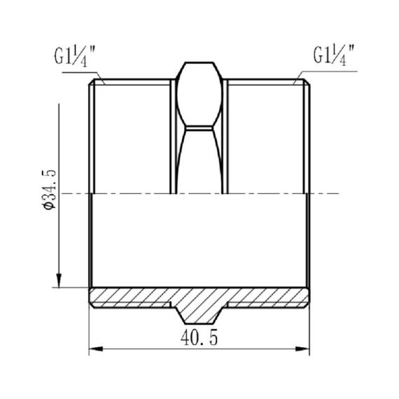 Ниппель Thermo Alliance Forte 1 1/4 SF35832 | Зображення 1