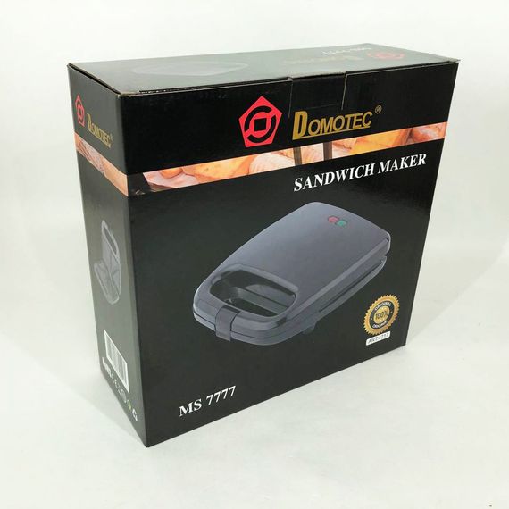 Сэндвичница DOMOTEC MS-7777, Электробутербродница, Сендвичница мультипекарь, Бутербродница электрическая | Зображення 8