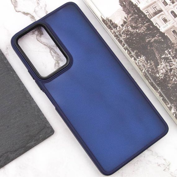 Чохол TPU+PC Lyon Frosted для Xiaomi Poco F5 / Note 12 Turbo Navy Blue | Зображення 3