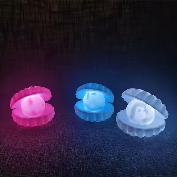 Ночник Ракушка с жемчужиной Perl Light · LED светильник настольный беспроводной с USB зарядкой | Зображення 3