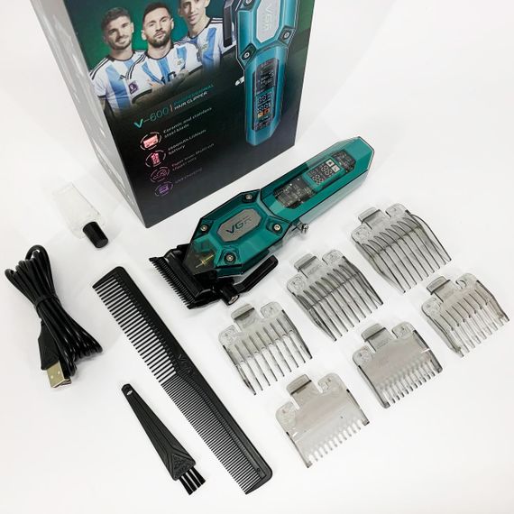 Домашняя машинка аккумуляторная для стрижки волос, Триммер для стрижки волос мощный KT-11 | Зображення 9