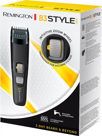 Триммер для бороды Remington MB3000 Style Series B3, самозатач., лезвия, работа от батареек, черный (MB3000) | Зображення 7
