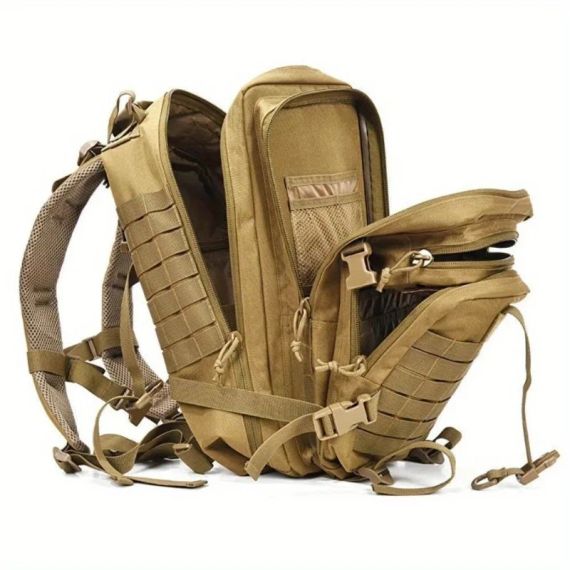 Тактичний армійський рюкзак 1000D об'єм 50.01 л, MOLLE-сітка, амортизаційні плечові ремені | Зображення 3