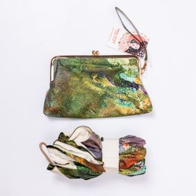 Парасолька механічна «Водні лілії» Моне міцна надійна з поліестеру діаметр 91 см HP-23-1GR