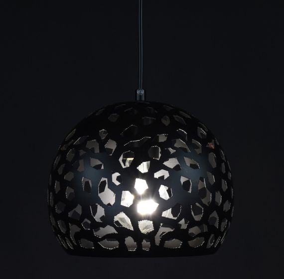 Люстра підвісна на 1 лампочку 27801 Чорний 25-200х20х20 см. | Зображення 2