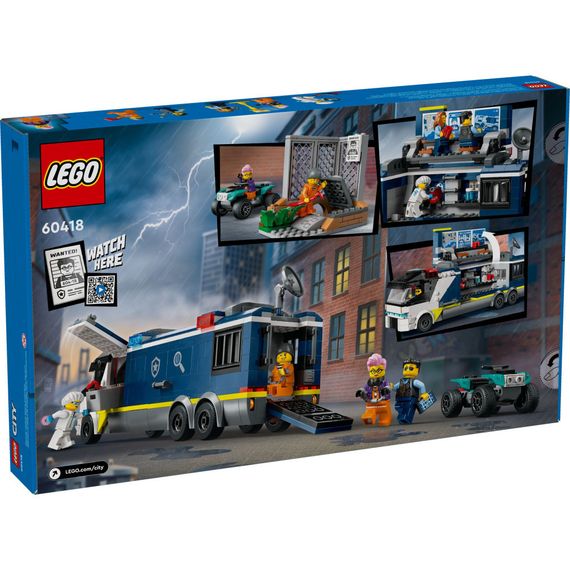 Конструктор LEGO City Пересувна поліцейська криміналістична лабораторія 674 деталей (60418) | Зображення 7