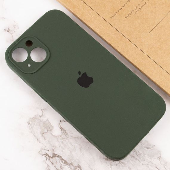 Чохол Silicone Case Full Camera Protective (AA) для Apple iPhone 15 (6.1") Зелений / Cyprus Green | Зображення 3