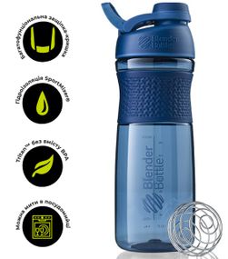 Шейкер спортивний (пляшка) BlenderBottle SportMixer Twist 28oz/820ml Navy (Original)